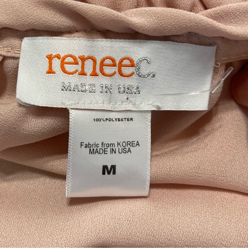 Nwot Solid Ruffle Notched Neck Top - image 3